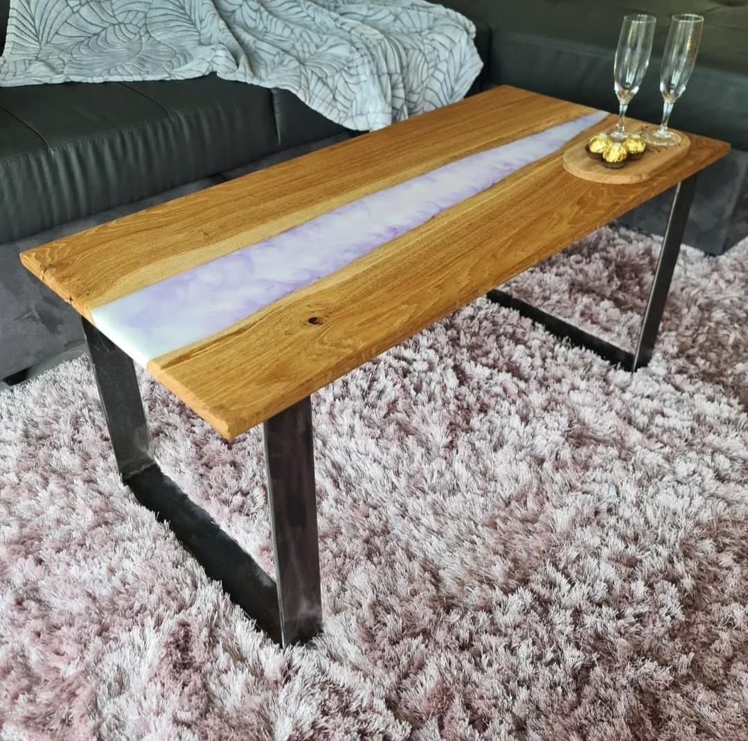 Création table rivière mobilier bois résine epoxy - Ameublement Création table rivière mobilier bois résine epoxy - Ameublement